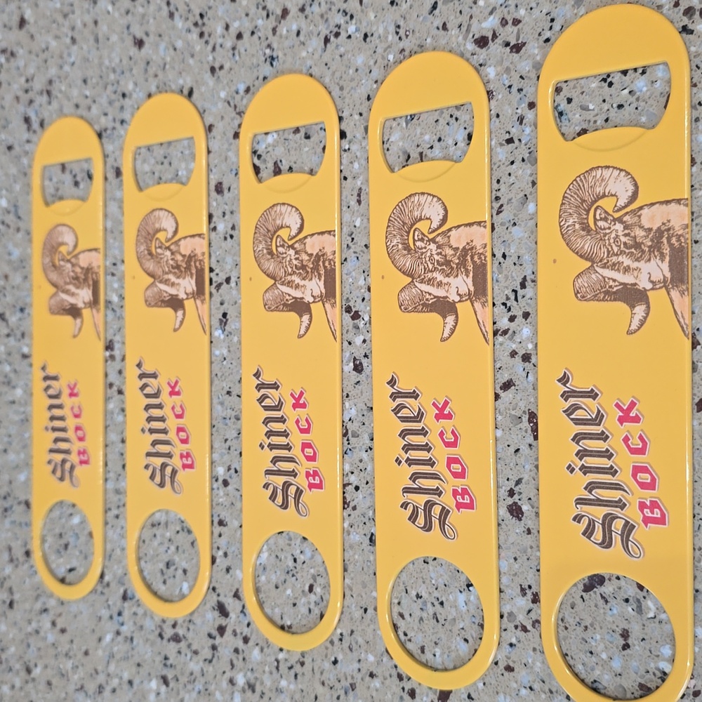 Shiner Bock Yellow Bottle Openers - Picture 3 of 3